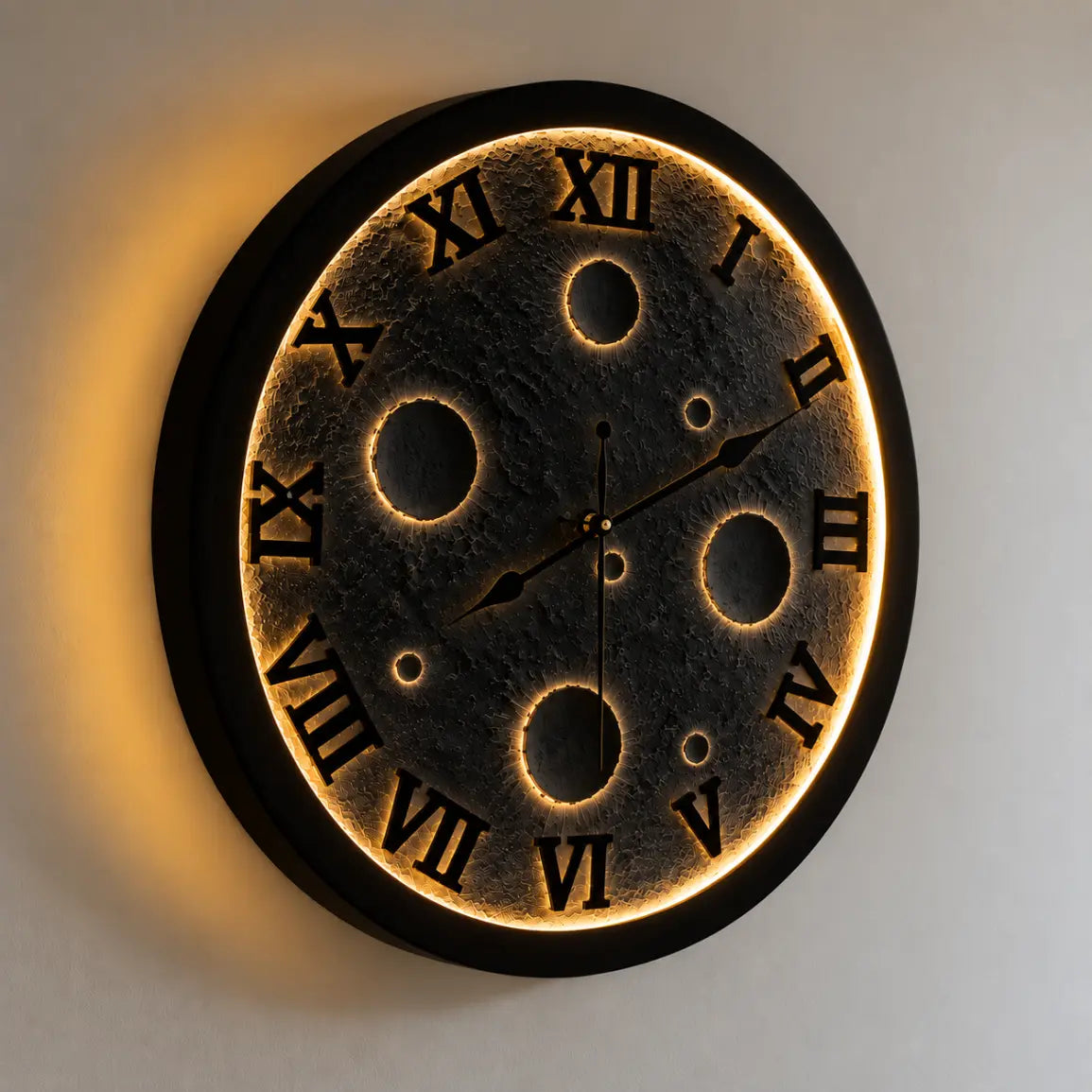 Realistic 3D Moon Wall Light | 3D Lunar Crater LED Lamp for Home Decor