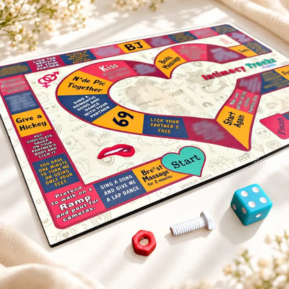 Intimacy Tracks | Couple Intimacy Board Game | Romantic & Naughty Game for Couples