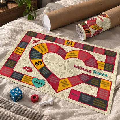 Intimacy Tracks | Couple Intimacy Board Game | Romantic & Naughty Game for Couples