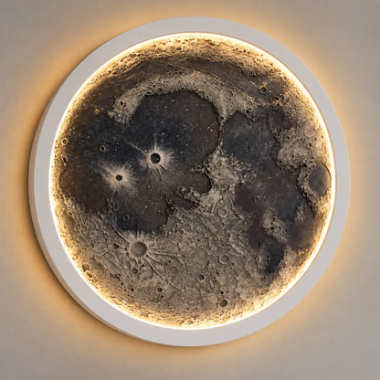 Realistic 3D Moon Wall Light | 3D Lunar Crater LED Lamp for Home Decor