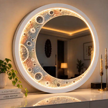 Realistic 3D Moon Wall Light | 3D Lunar Crater LED Lamp for Home Decor