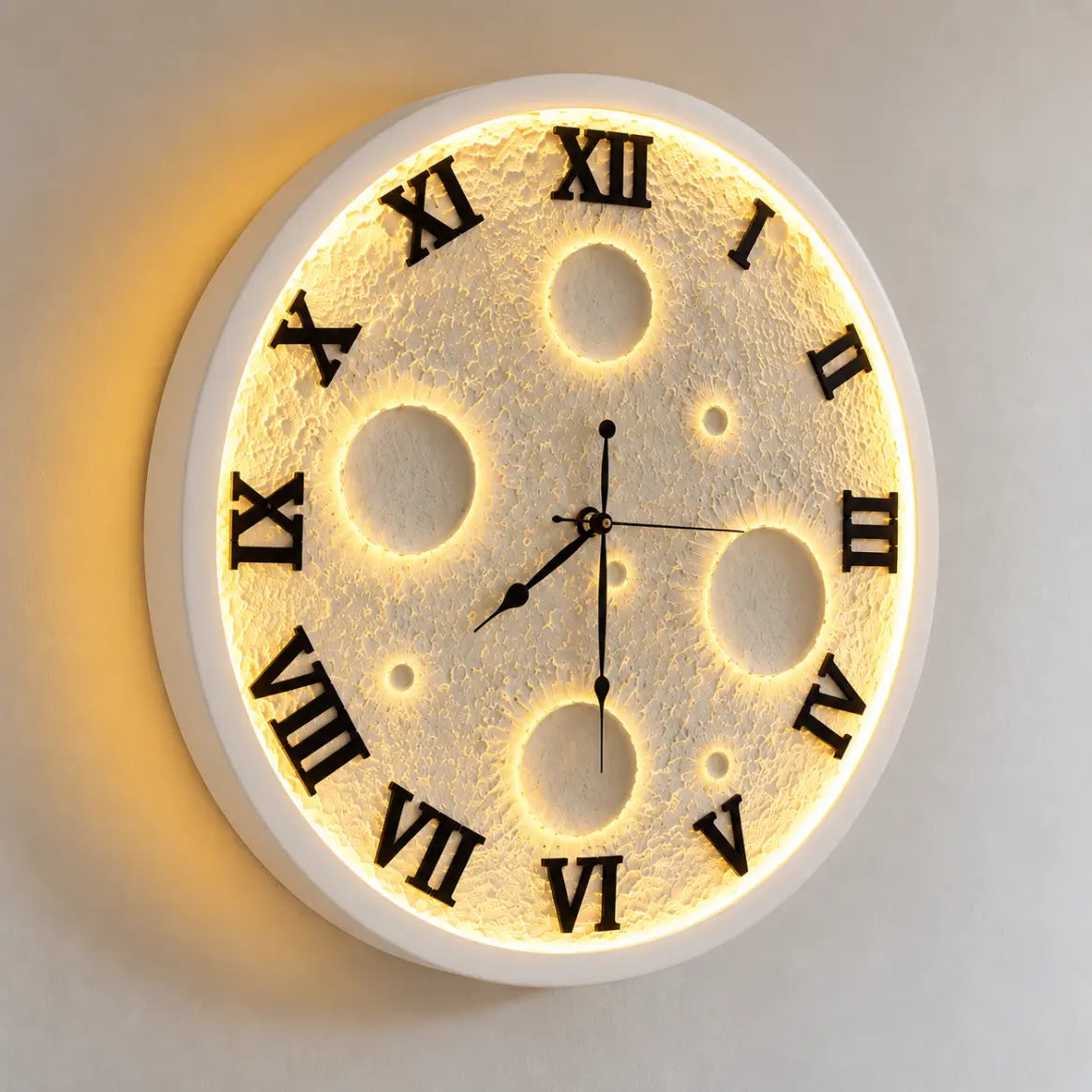 Realistic 3D Moon Wall Light | 3D Lunar Crater LED Lamp for Home Decor